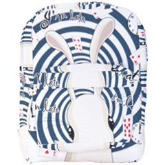 White Rabbit In Wonderland Full Print Backpack by Valentinaart