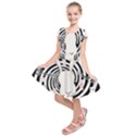 White rabbit in Wonderland Kids  Short Sleeve Dress View1