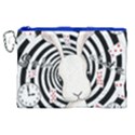 White rabbit in Wonderland Canvas Cosmetic Bag (XL) View1