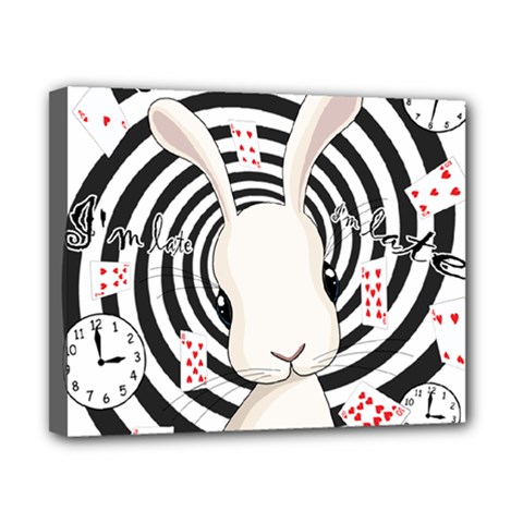 White Rabbit In Wonderland Canvas 10  X 8  by Valentinaart