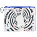 White rabbit in Wonderland Canvas Cosmetic Bag (XXL) View1