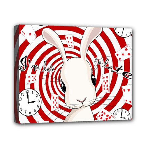 White Rabbit In Wonderland Canvas 10  X 8  by Valentinaart