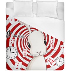 White Rabbit In Wonderland Duvet Cover (california King Size) by Valentinaart