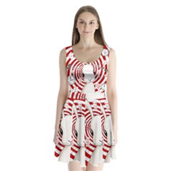 White Rabbit In Wonderland Split Back Mini Dress 