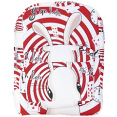 White Rabbit In Wonderland Full Print Backpack by Valentinaart