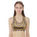 Wood Festive Rainbow Mandala Sports Bra with Border View1