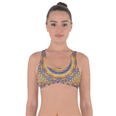 Wood Festive Rainbow Mandala Got No Strings Sports Bra by pepitasart