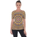 Wood Festive Rainbow Mandala Short Sleeve Top View1