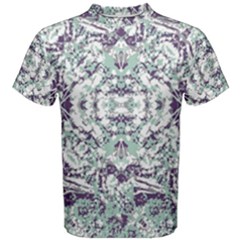 Modern Collage Pattern Mosaic Men s Cotton Tee by dflcprints