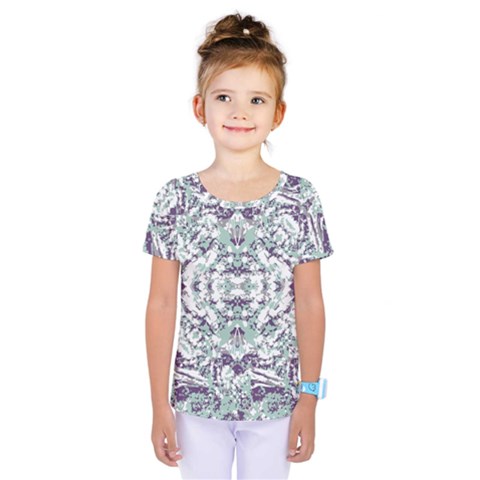 Modern Collage Pattern Mosaic Kids  One Piece Tee by dflcprints