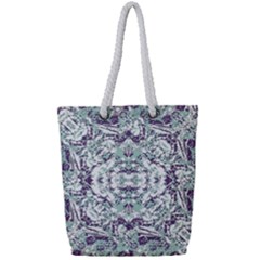 Modern Collage Pattern Mosaic Full Print Rope Handle Tote (small) by dflcprints