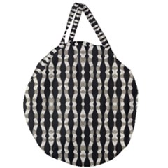 Wavy Stripes Pattern Giant Round Zipper Tote by dflcprints