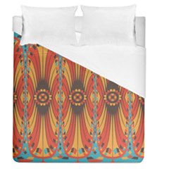 Geometric Extravaganza Pattern Duvet Cover (queen Size) by linceazul