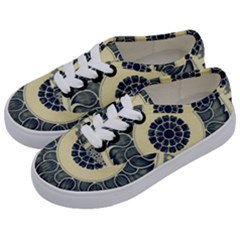 Background Vintage Japanese Kids  Classic Low Top Sneakers by Nexatart