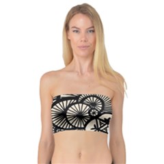 Background Abstract Beige Black Bandeau Top by Nexatart