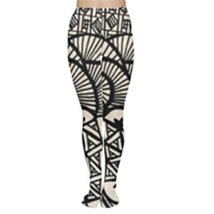 Background Abstract Beige Black Women s Tights by Nexatart