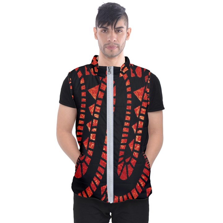 Background Abstract Red Black Men s Puffer Vest