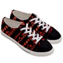 Background Abstract Red Black Women s Low Top Canvas Sneakers View3