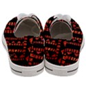 Background Abstract Red Black Women s Low Top Canvas Sneakers View4