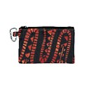 Background Abstract Red Black Canvas Cosmetic Bag (Small) View1