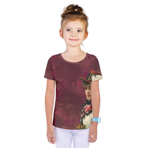 Vintage Edwardian Scrapbook Kids  One Piece Tee by Nexatart