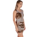 Moon Face Vintage Design Sepia Bodycon Dress View3