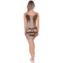 Moon Face Vintage Design Sepia Bodycon Dress View4