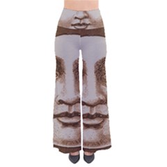 Moon Face Vintage Design Sepia Pants by Nexatart