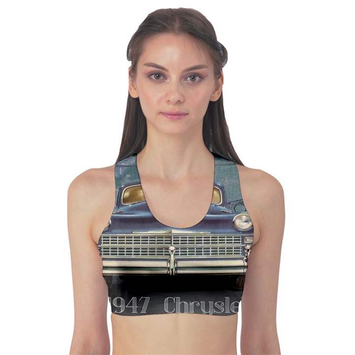 Vintage Car Automobile Sports Bra