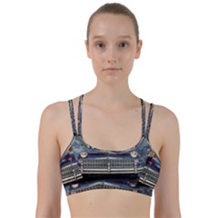 Vintage Car Automobile Line Them Up Sports Bra by Nexatart