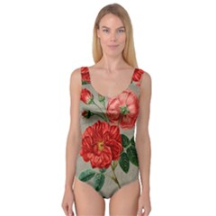 Flower Floral Background Red Rose Princess Tank Leotard  by Nexatart