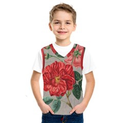 Flower Floral Background Red Rose Kids  Sportswear by Nexatart