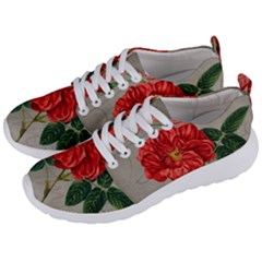 Flower Floral Background Red Rose Men s Lightweight Sports Shoes by Nexatart