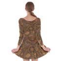 Background Steampunk Gears Grunge Long Sleeve Skater Dress View2