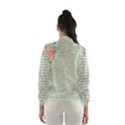 Vintage Floral Background Paper Wind Breaker (Women) View2