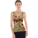 Flower Butterfly Cubism Mosaic Tank Top View1