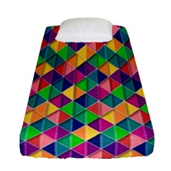 Background Geometric Triangle Fitted Sheet (single Size) by Nexatart