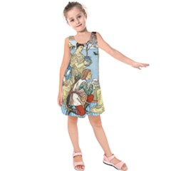 Vintage Princess Prince Old Kids  Sleeveless Dress by Nexatart