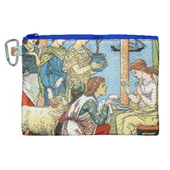 Vintage Princess Prince Old Canvas Cosmetic Bag (xl) by Nexatart