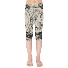 Young Old Man Weird Funny Kids  Capri Leggings  by Nexatart