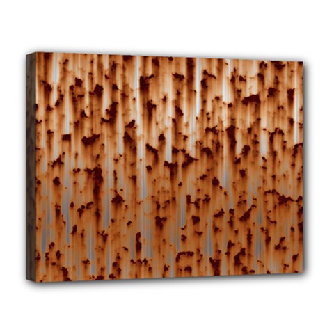 Stainless Rusty Metal Iron Old Canvas 14  X 11  by Nexatart