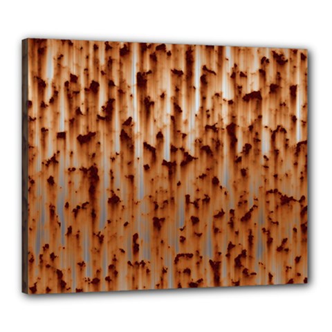 Stainless Rusty Metal Iron Old Canvas 24  X 20  by Nexatart