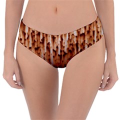 Stainless Rusty Metal Iron Old Reversible Classic Bikini Bottoms by Nexatart