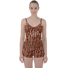 Stainless Rusty Metal Iron Old Tie Front Two Piece Tankini by Nexatart