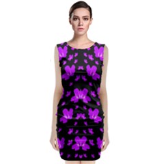 Pretty Flowers Classic Sleeveless Midi Dress by pepitasart