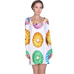 Donuts Long Sleeve Nightdress by KuriSweets