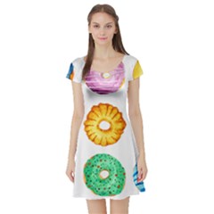 Donuts Short Sleeve Skater Dress by KuriSweets