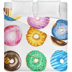 Donuts Duvet Cover Double Side (king Size) by KuriSweets