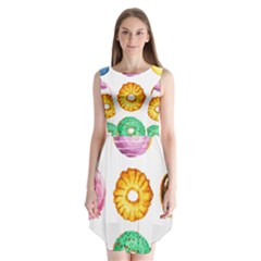 Donuts Sleeveless Chiffon Dress  