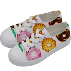 Donuts Kids  Low Top Canvas Sneakers by KuriSweets